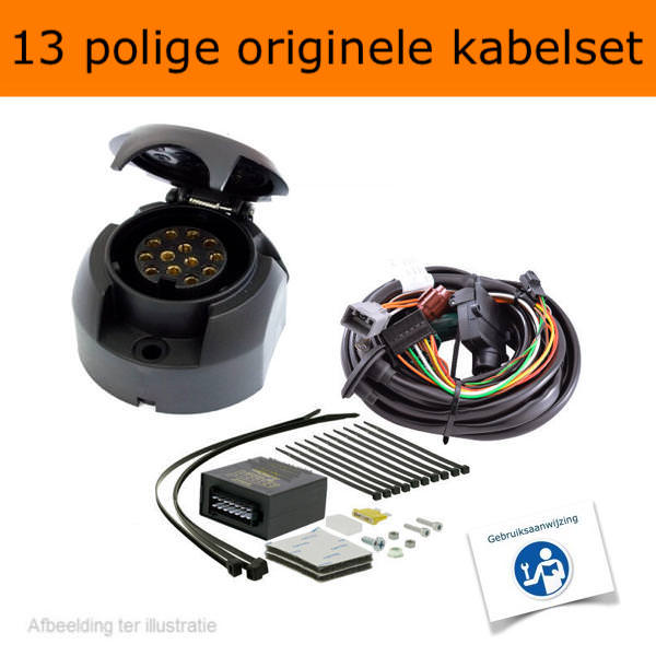 Horizontaal afneembare trekhaak + 13 polige originele kabelset