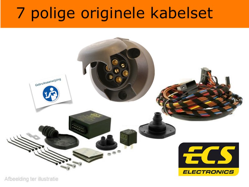 Vaste trekhaak + 7 polige originele kabelset