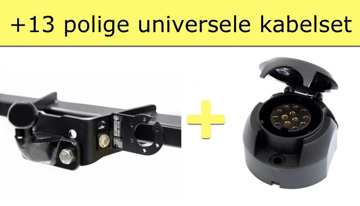 Vaste trekhaak + 13 polige universele kabelset