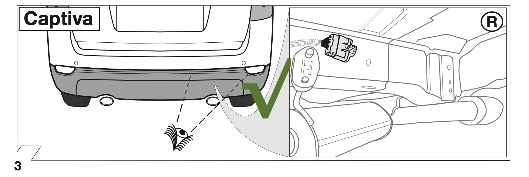 Auto met kabelset voorbereiding