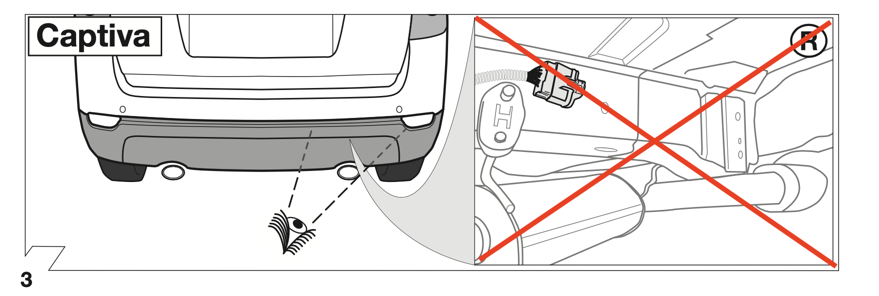 Auto zonder kabelset voorbereiding