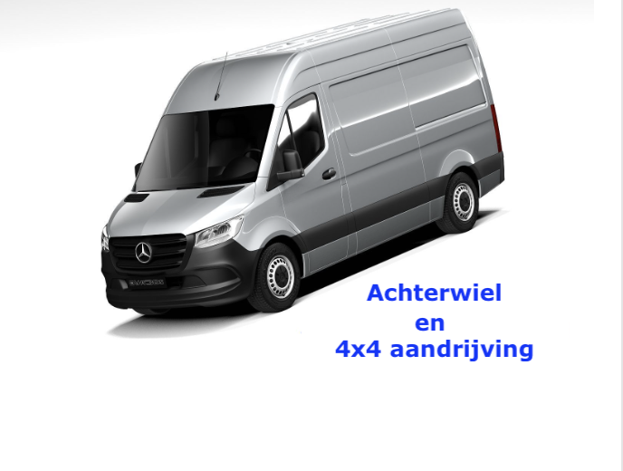 achterwiel + 4x4 aandrijving