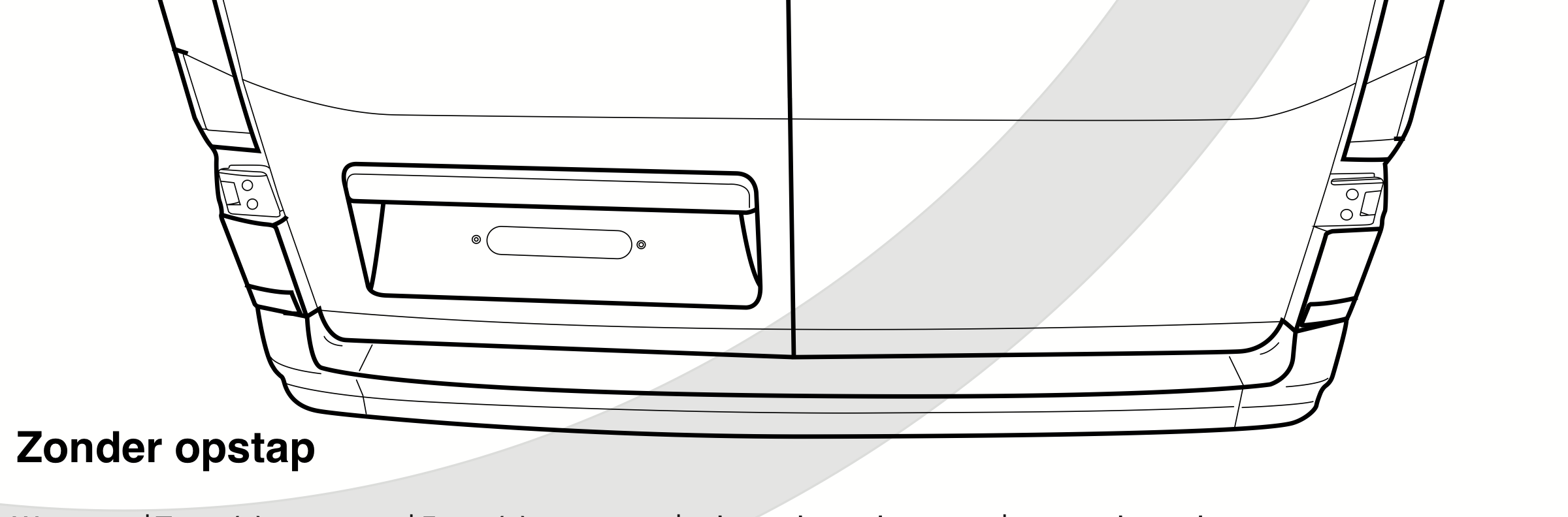 Model zonder treeplank