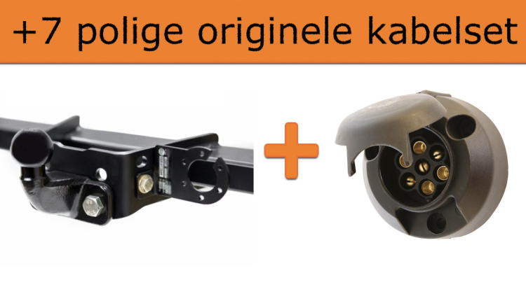 Vaste trekhaak + 7 polige originele kabelset | Citroen Jumper (type 244) Bestel - Personen uitvoering | 02/2002 - 05/2006
