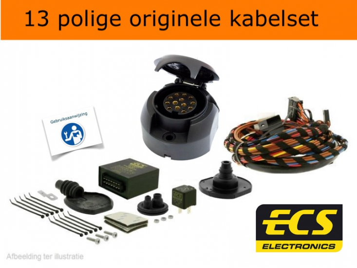 Verticaal afneembare trekhaak + 13 polige originele kabelset | Land Rover Discovery IV (type L319) 3/5 deurs, Terreinwagen | 09/2009 - 12/2017