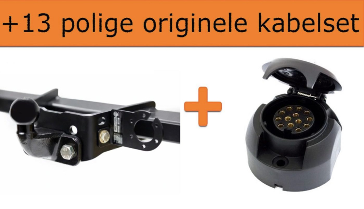 Vaste trekhaak + 13 polige originele kabelset | Ford Tourneo Connect II Bestel - Personen uitvoering | 01/2014 - 06/2018