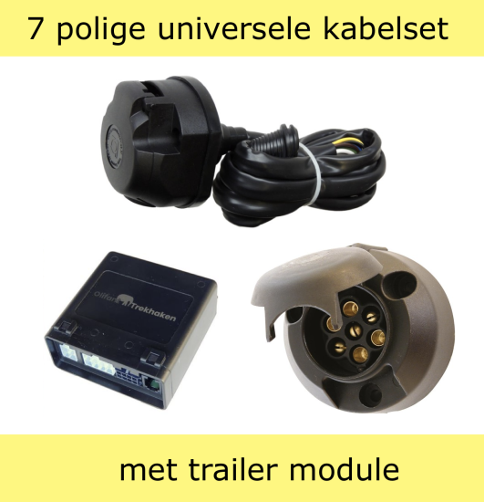 Vaste trekhaak + 7 polige universele kabelset | Jeep Grand Cherokee geen SUMMIT uitvoering