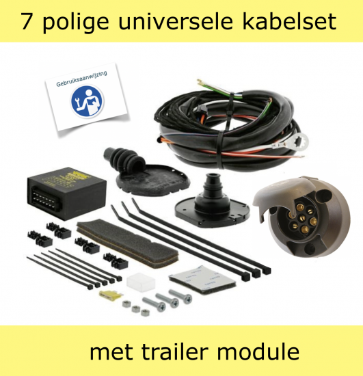 Verticaal afneembare trekhaak + 7 polige universele kabelset | Land Rover Discovery IV (type L319) 3/5 deurs, Terreinwagen | 09/2009 - 12/2017